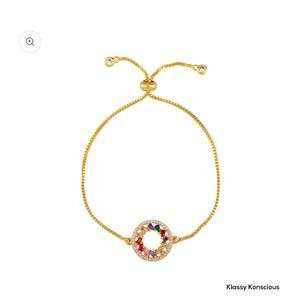 Circle Multi-Colored Gold Bracelet “Movement”